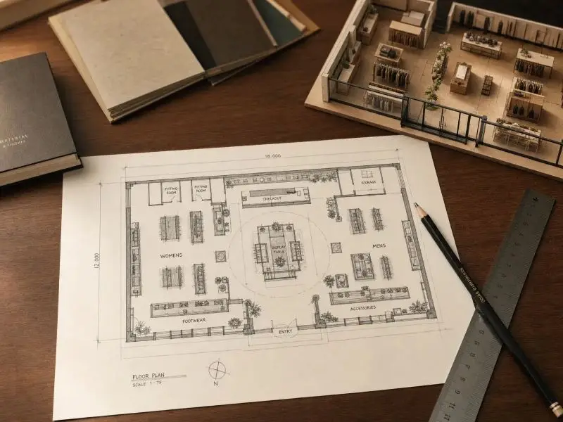 Retail fit out planning and design process in Dubai