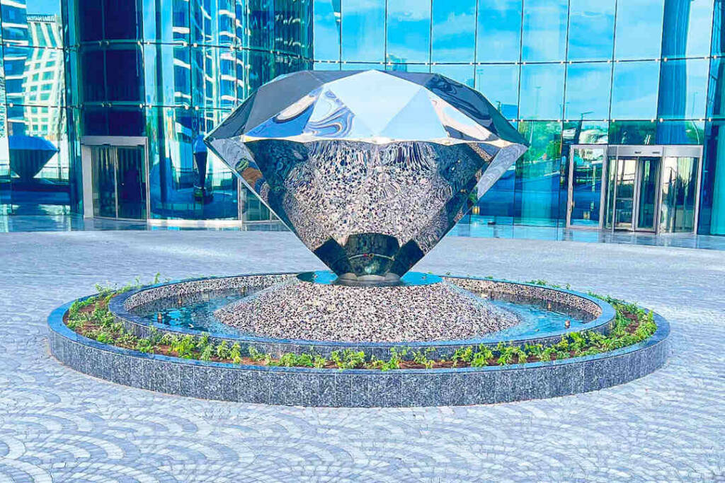 Diamond Metal Sculpture by Naam Creations