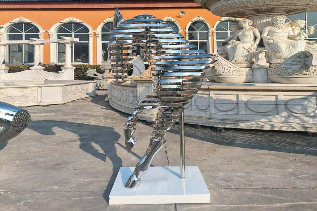 Half Horse Metal Sculpture by Naam Creations